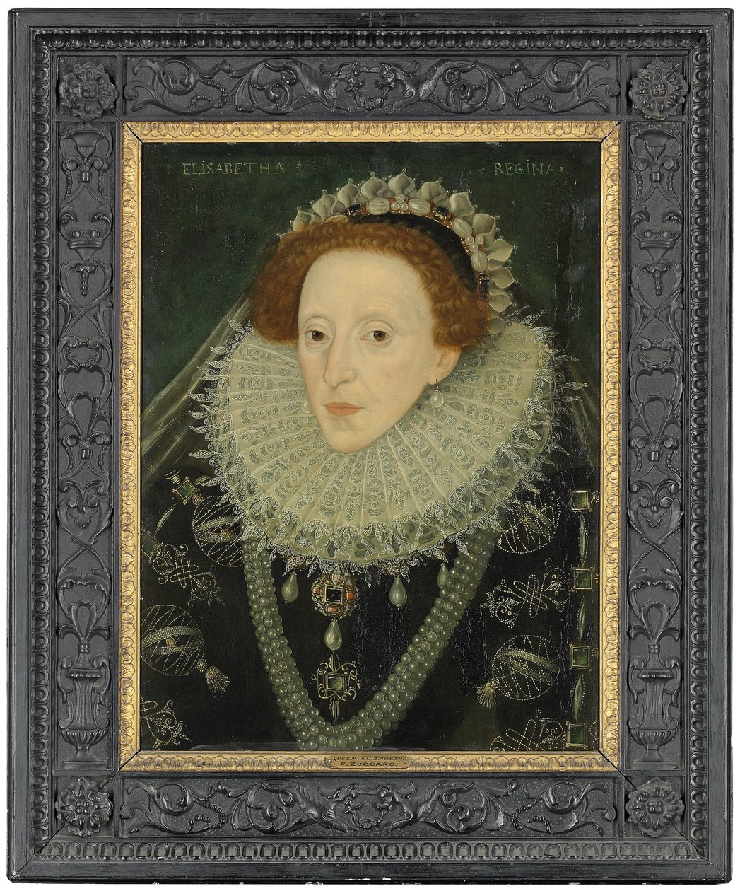Retrato da Rainha Elizabeth I, c.1580 de English School