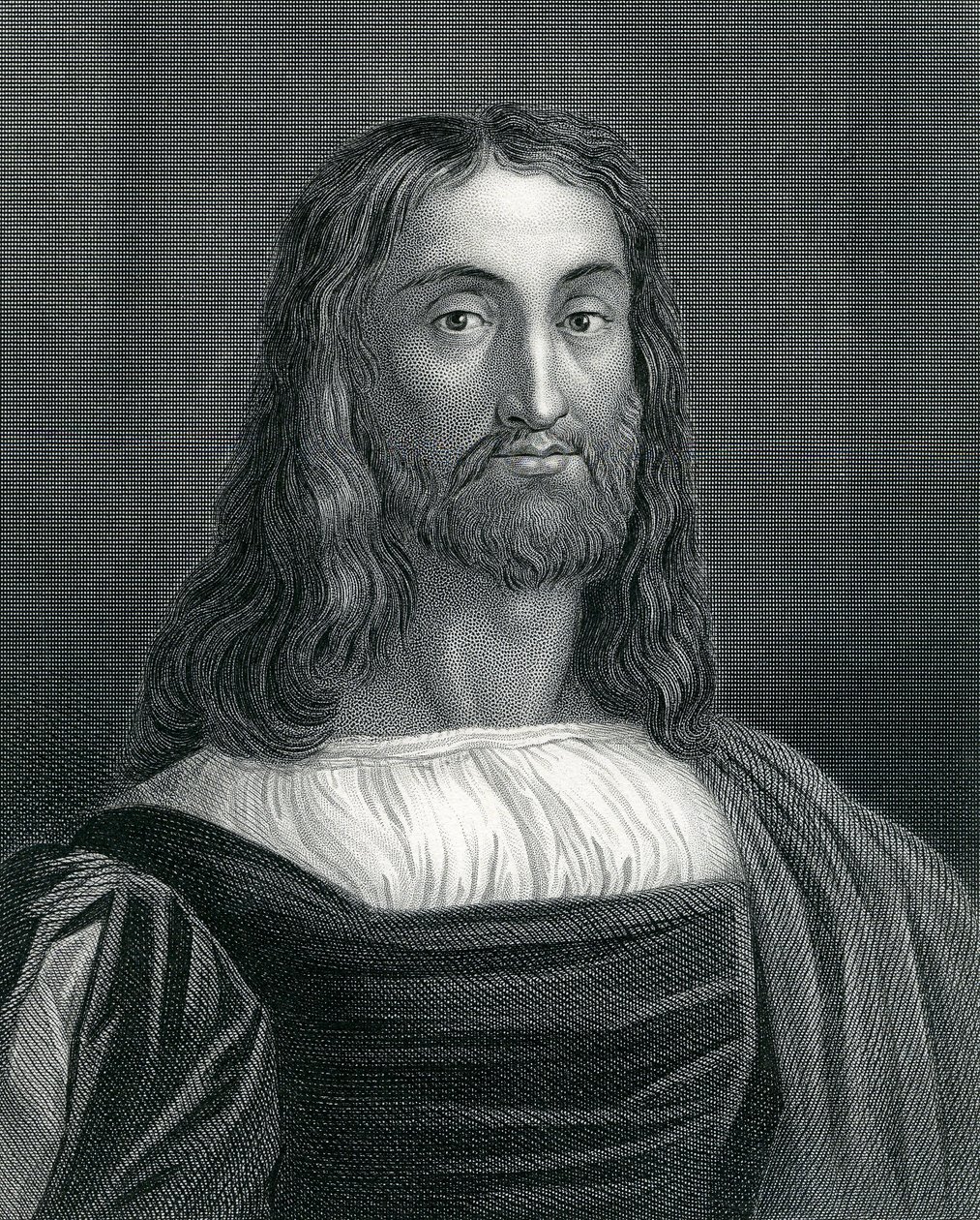 Retrato de Raimondi, século XIX de English School