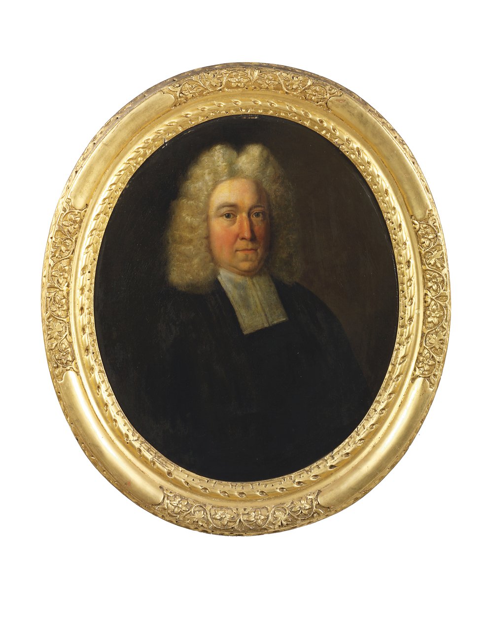 Retrato do Rev. Joseph Cookson, início do século 18 (óleo sobre tela) de English School