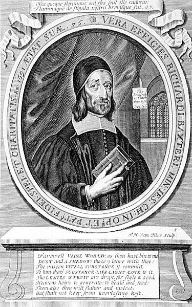 Retrato de Richard Baxter (1615-91) gravado por Frederick Hendrick van Hove (1628-98) de English School