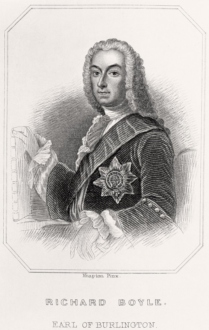 Retrato de Richard Boyle, conde de Burlington, 1835 de English School