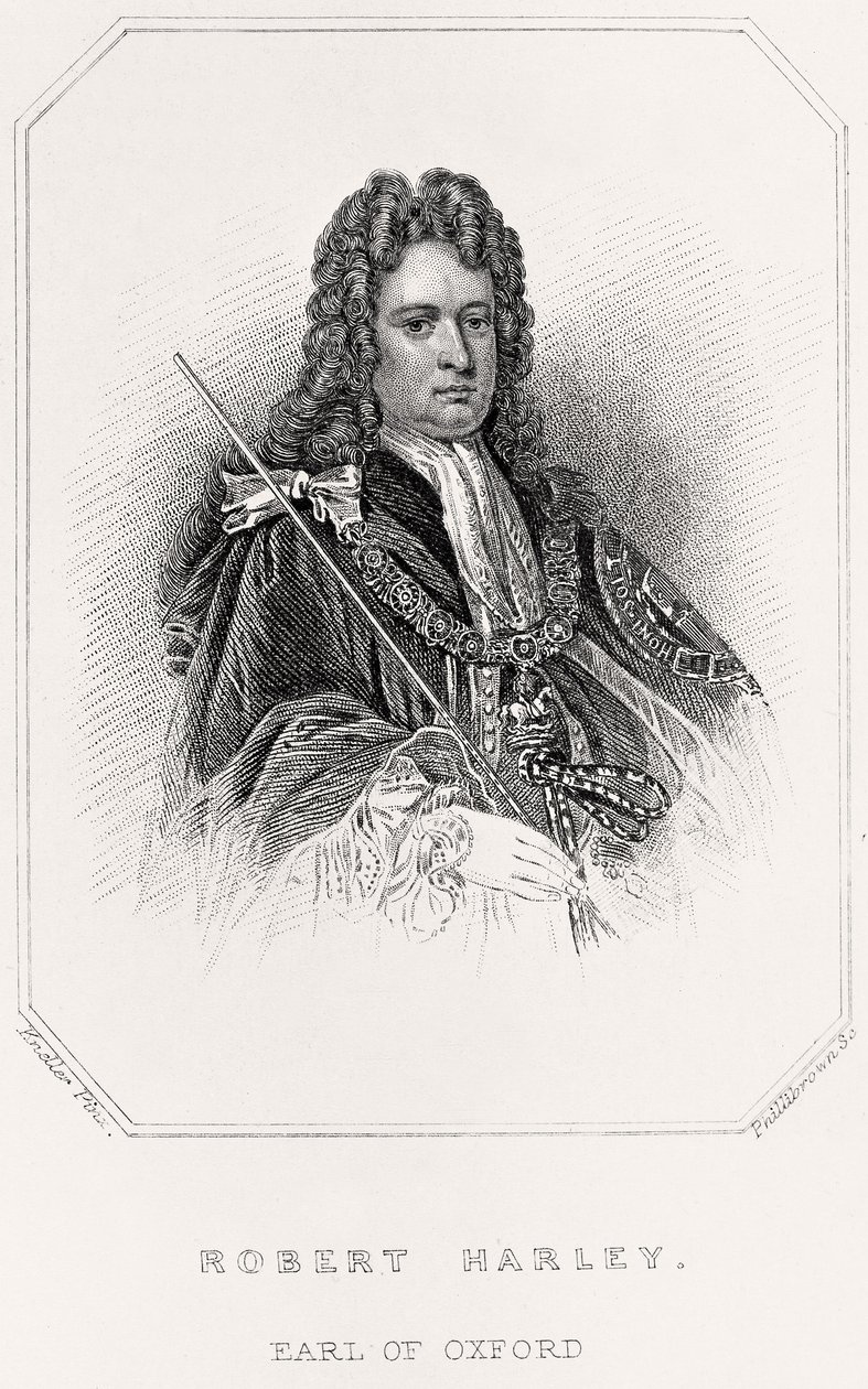 Retrato de Robert Harley, Conde de Oxford de English School
