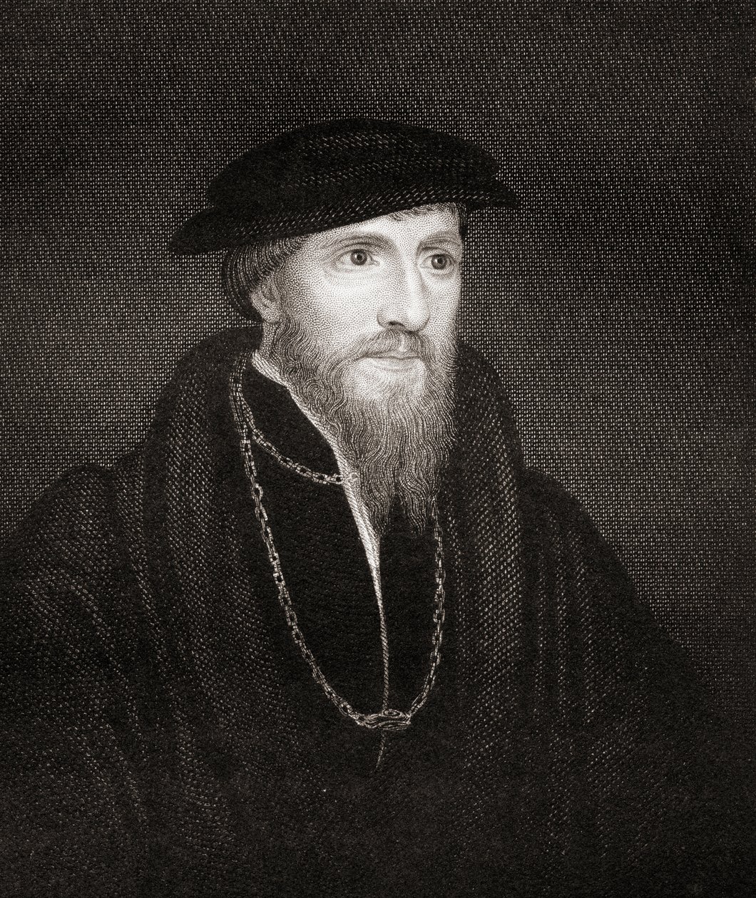 Retrato de Sir Anthony Denny (1501-49) de Lodges British Portraits, 1823 de English School