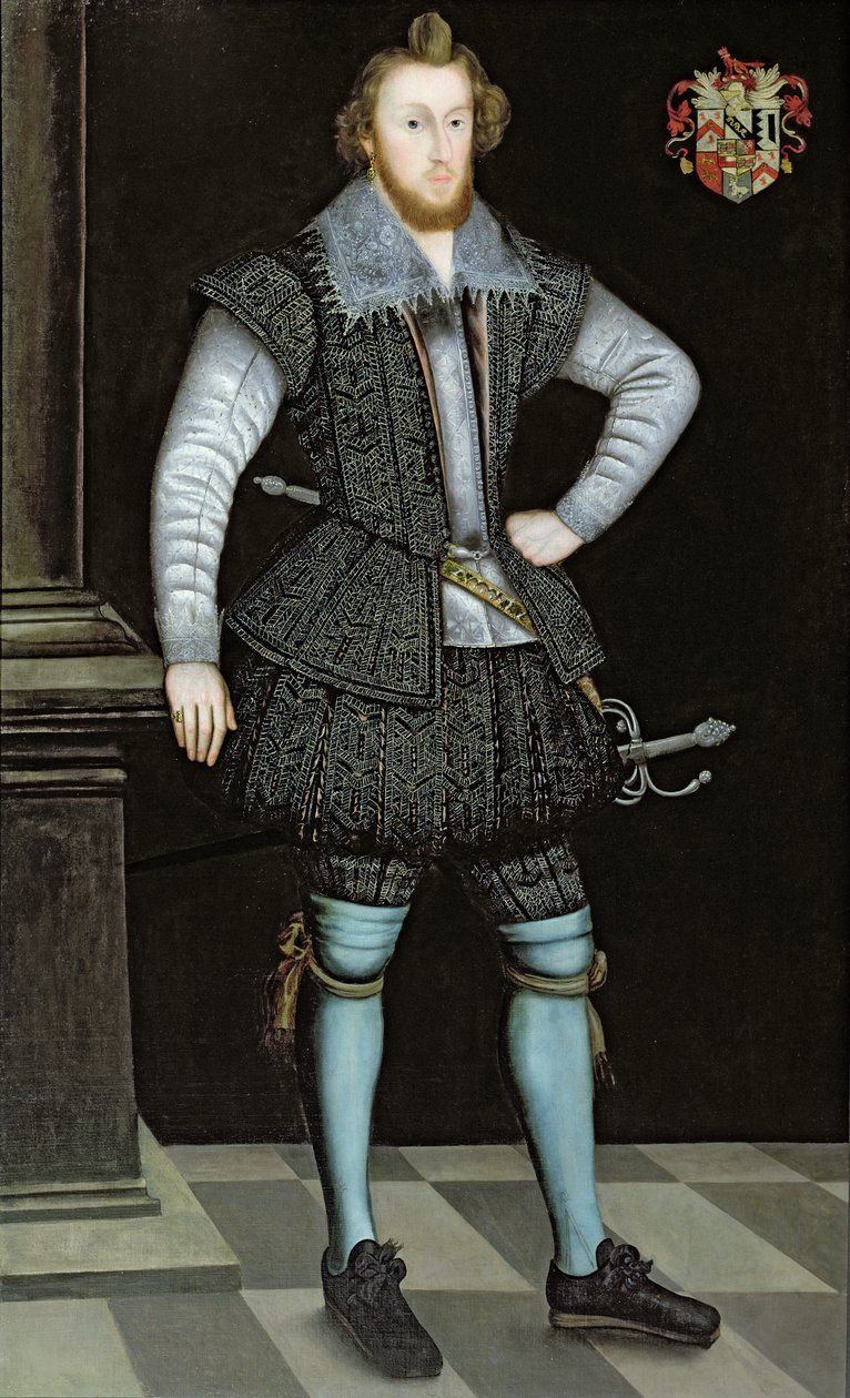Retrato de Sir Edward Fox de Gwrrnego de English School