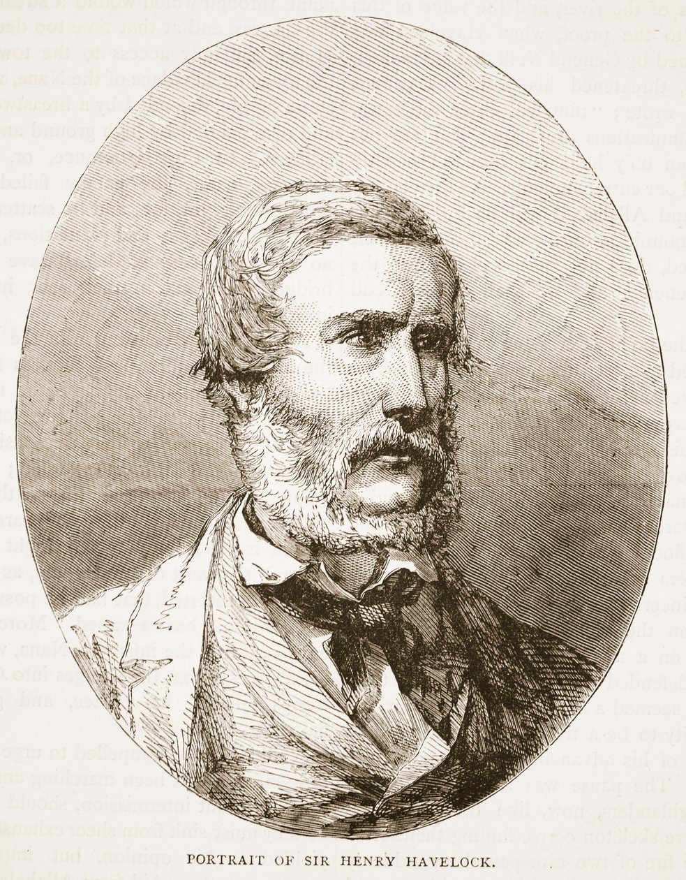 Retrato, de, senhor, henry havelock, ilustração, de, cassells, ilustrado, história, de, inglaterra de English School