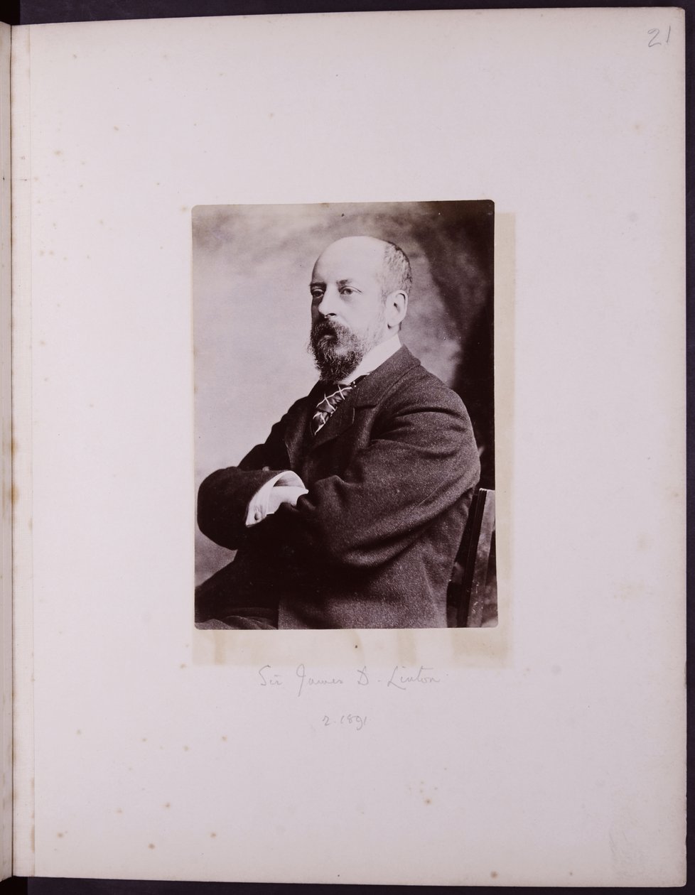 Retrato de Sir James D Linton, c.1900 de English School