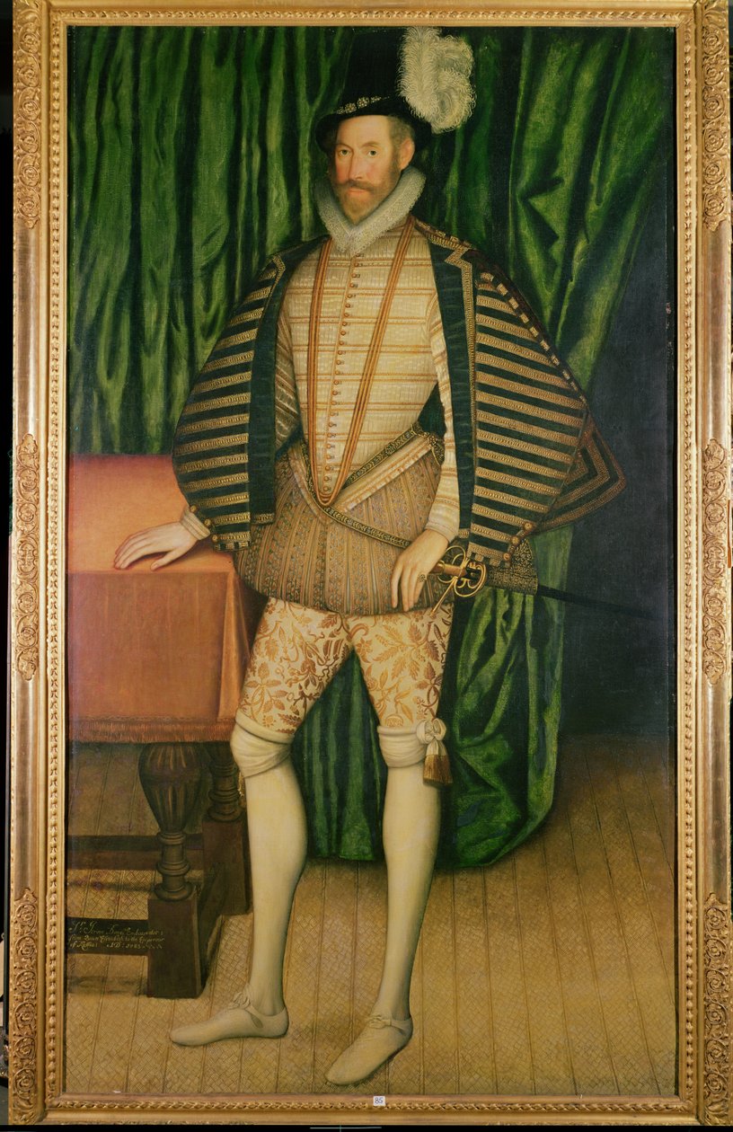 Retrato de Sir Jerome Bowes (d.1616), embaixador do Czar da Rússia, 1583 de English School
