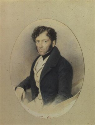 Retrato de Sir Thomas Cartwright (aguarela sobre papel) de English School