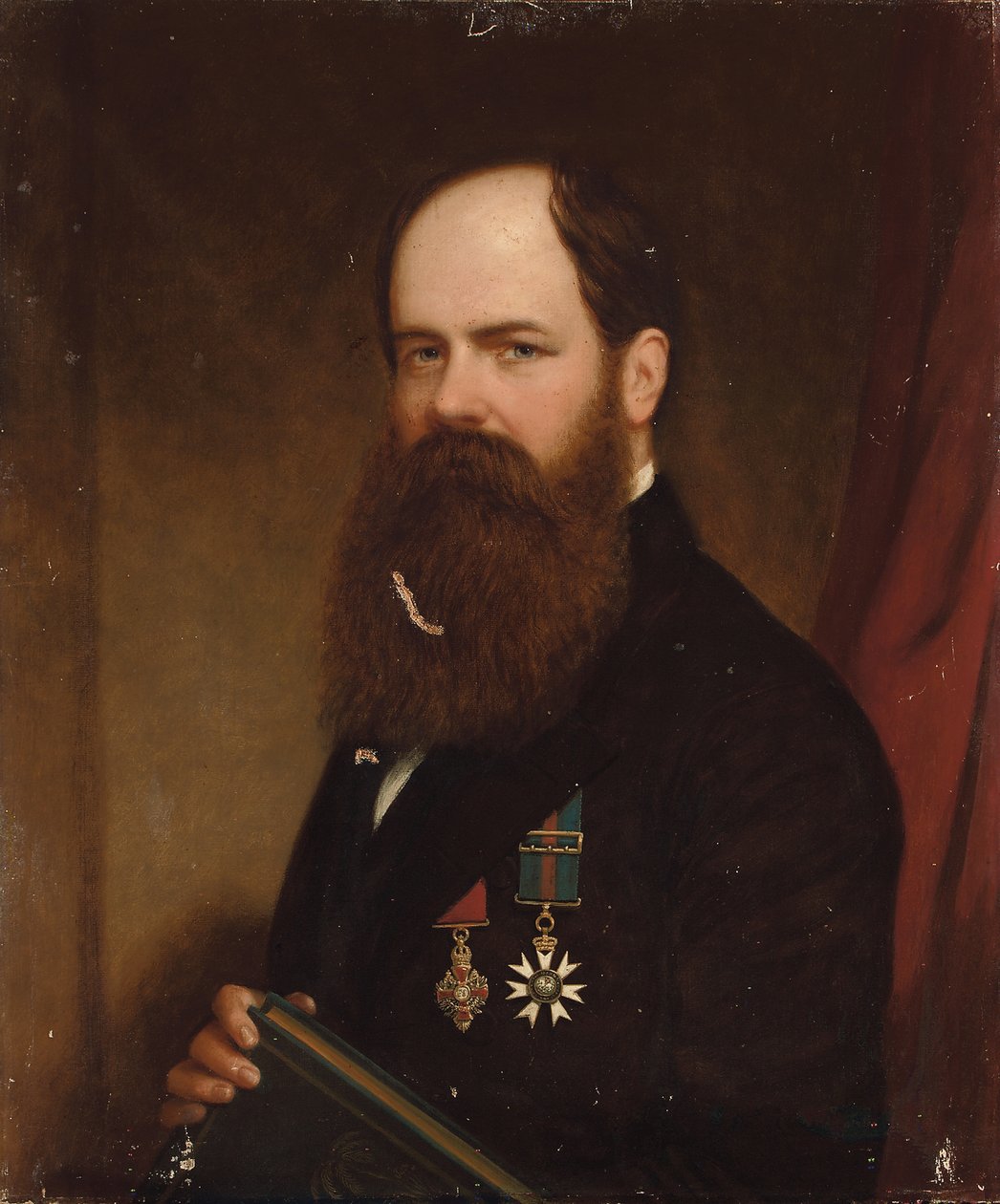 Retrato de Sir Walter Lawry Buller, NZC, KCMG, FRS de English School
