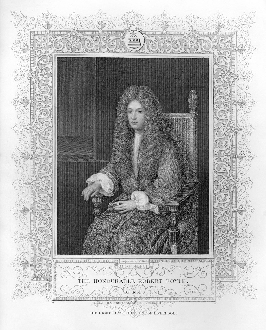 Retrato do Honorável Robert Boyle de English School