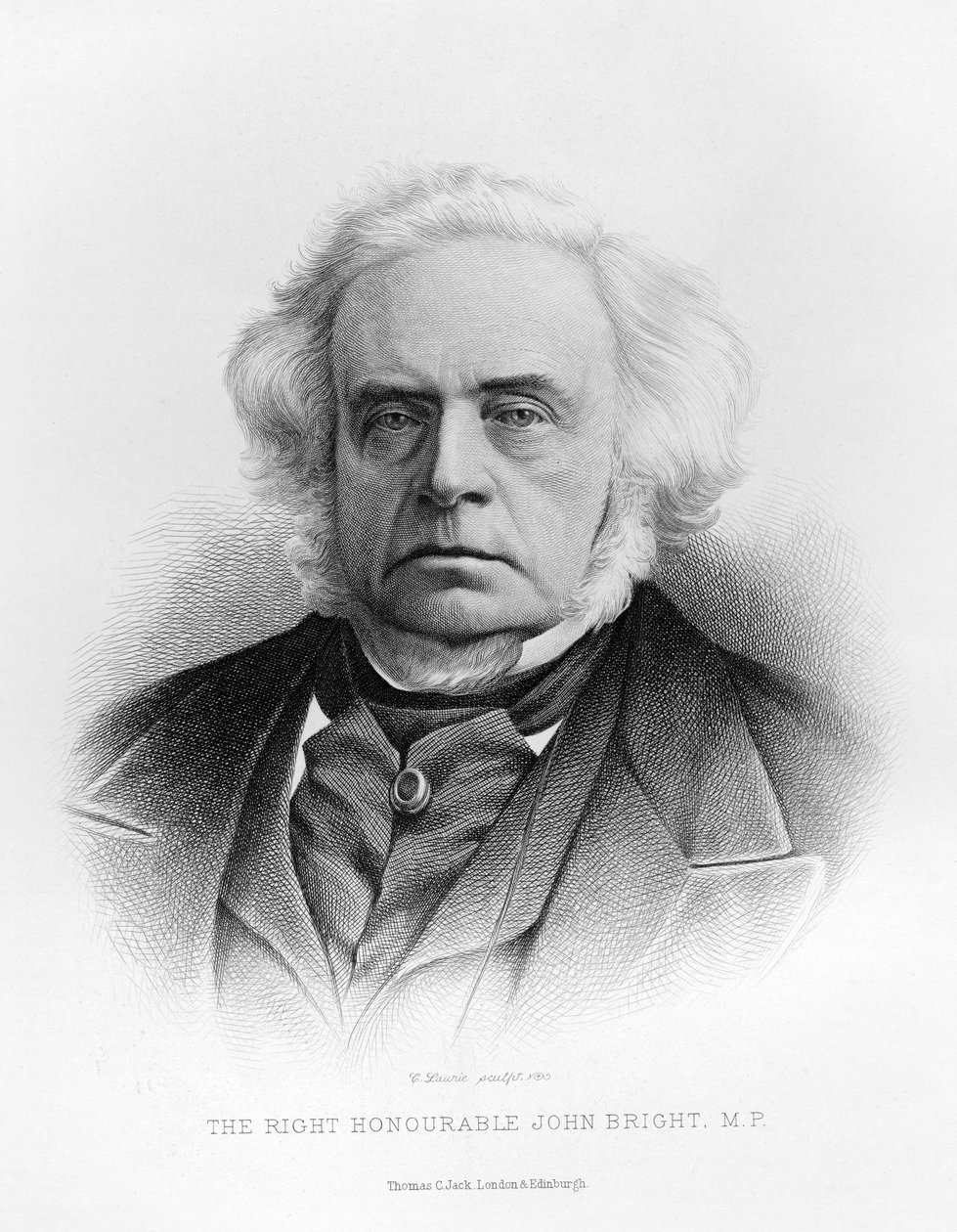 Retrato, de, direita, honorável, john, luminoso, (engraving), (bw, photo) de English School