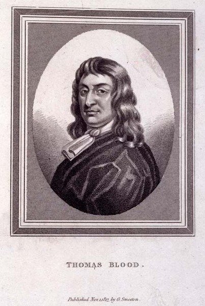 Retrato de Thomas Blood (c.1618-80), pub. de G. Smeeton de English School