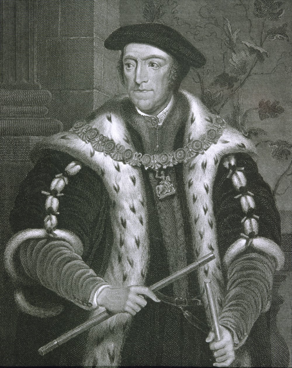 Retrato de Thomas Howard (1473-1554) 3º Duque de Norfolk, de &39;British Retratos Lodge&39;, 1823 de English School
