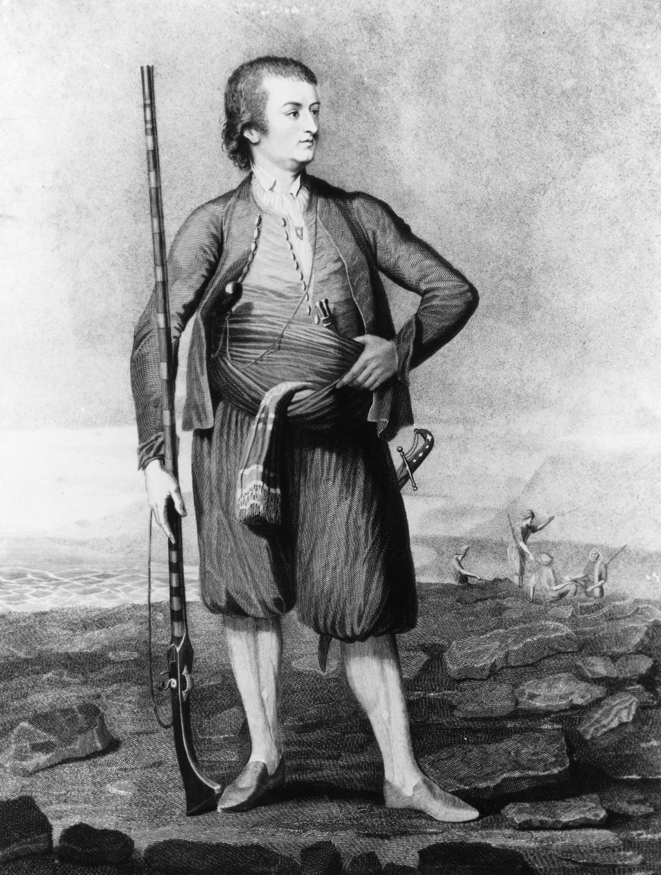 Retrato de Thomas Howard (1747-91), Conde de Effingham, em suas viagens, 1790 de English School
