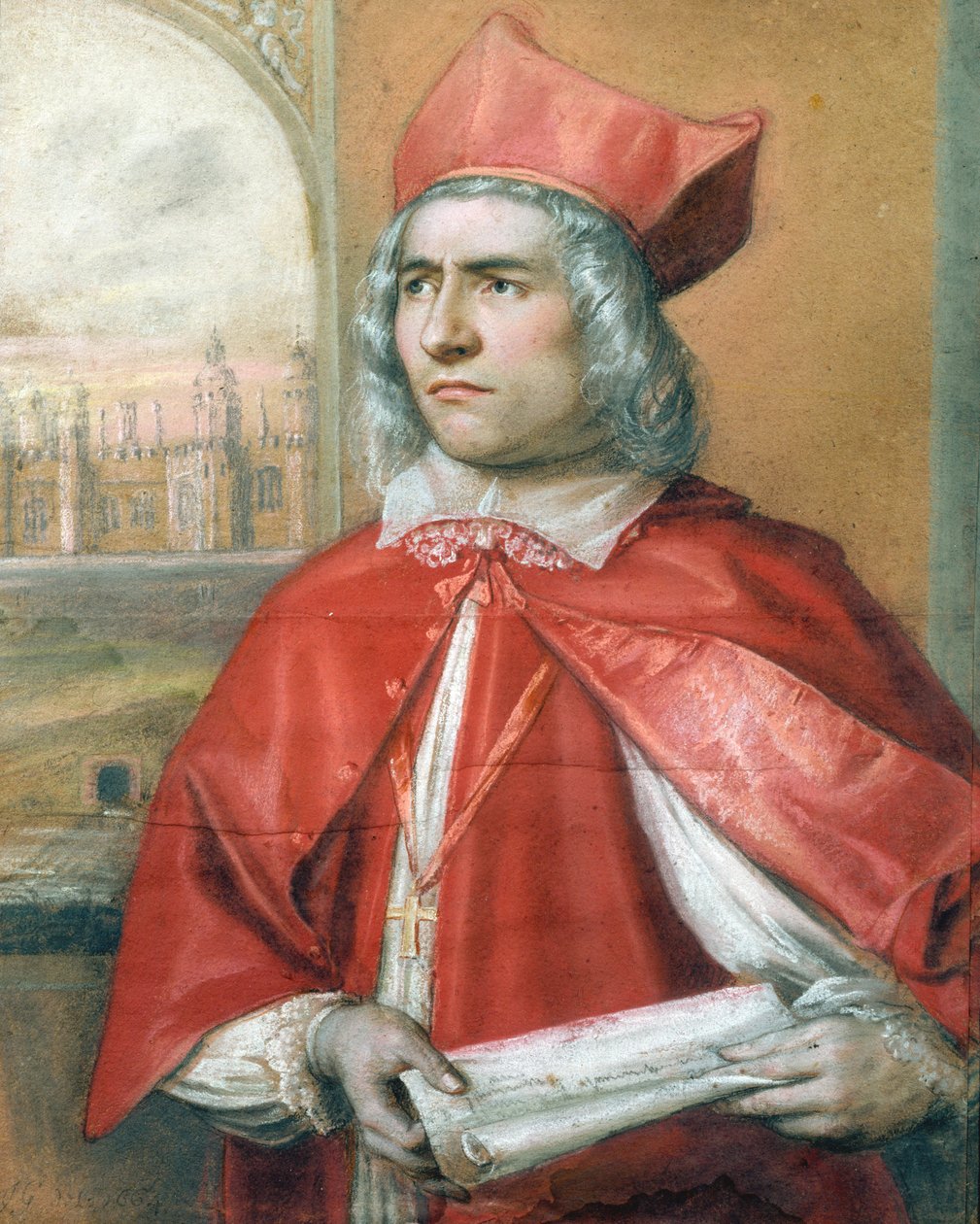 Retrato de Thomas Wolsey (c.1475-1530), 1664 de English School