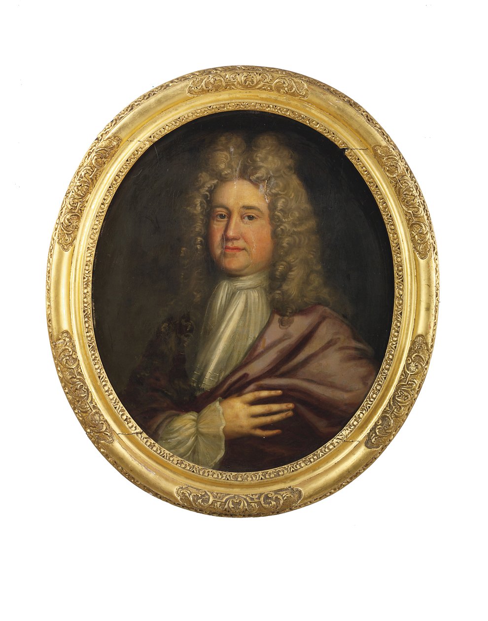 Retrato de William Cookson, início do século 18 (óleo sobre tela) de English School