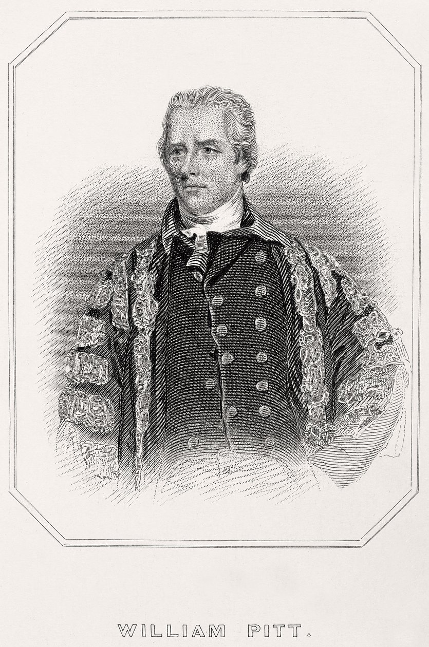 Retrato de William Pitt, 1835 de English School