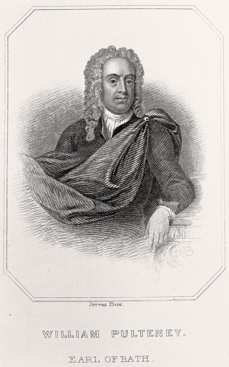 Retrato de William Pulteney, Conde de Bath, 1835 de English School