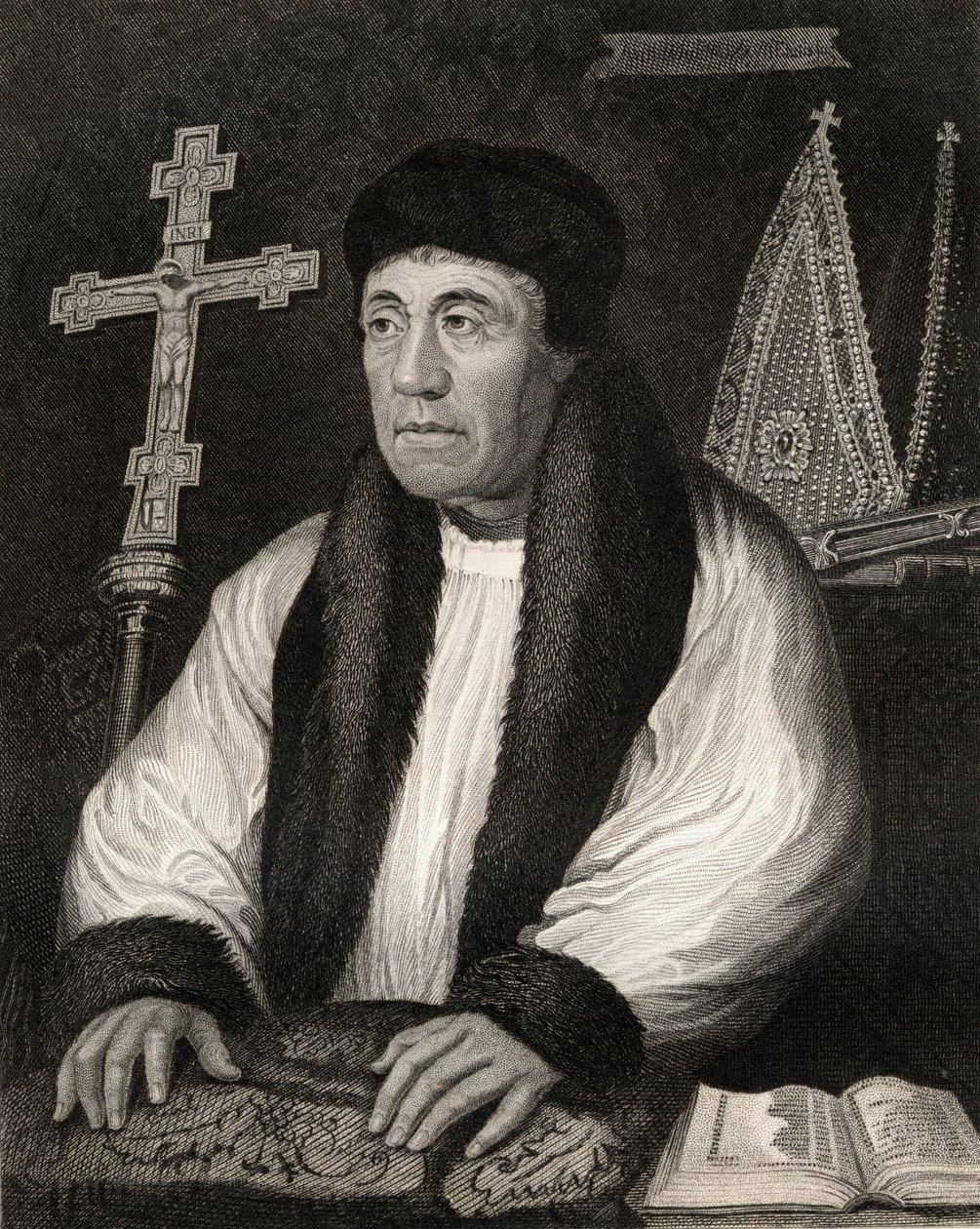 Retrato de William Warham (1450-1532), de Lodges British Portraits, 1823 de English School