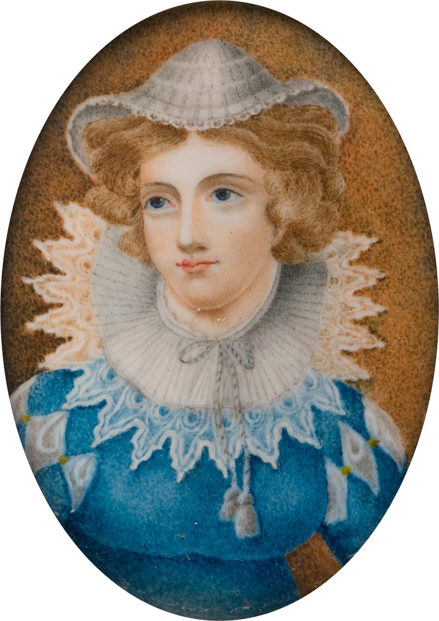 Retrato de uma Senhora Disse ser Maria Rainha dos Escoceses, c.1800-99 (óleo sobre tela) de English School