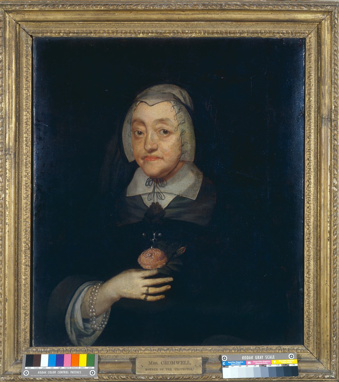 Retrato de uma mulher desconhecida, c.1640-50 (óleo sobre tela) de English School