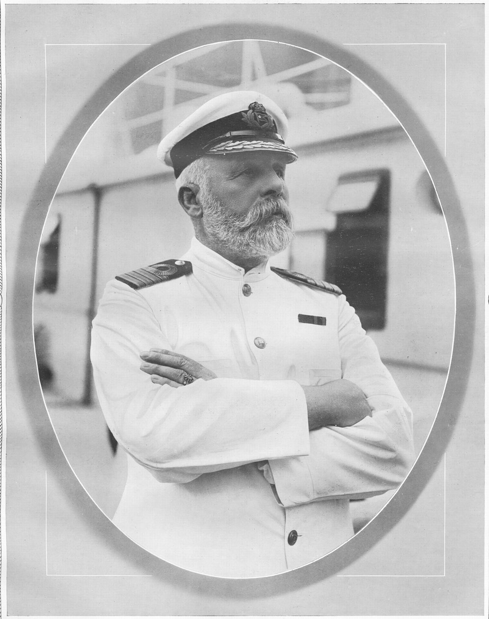 Retrato e homenagem ao Comandante Edward J. Smith, Capitão do White Star Liner RMS Titanic, de 