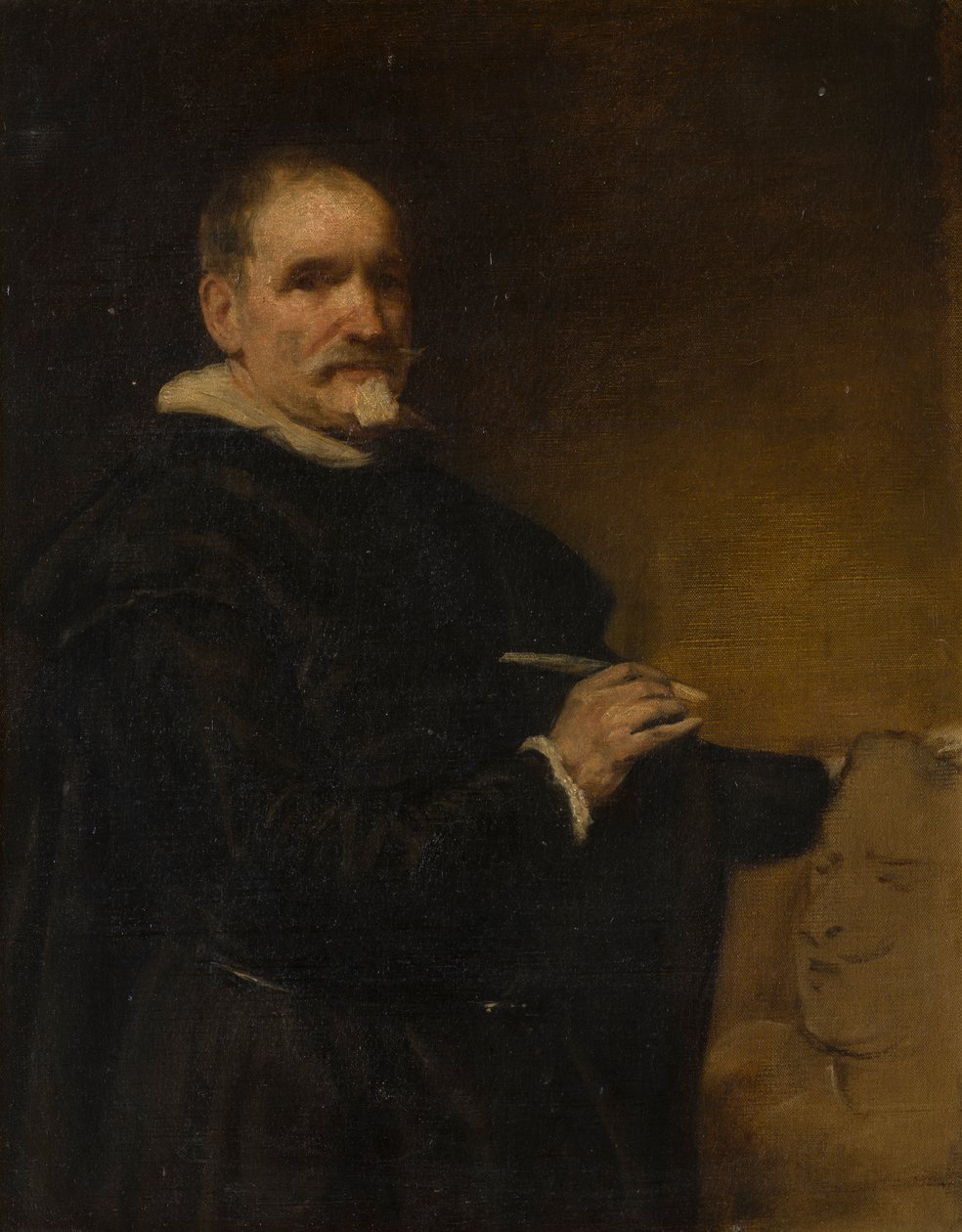 Retrato dito ser de Alonso Cano (1601-1667, c.1800-1900 (óleo sobre tela) de English School