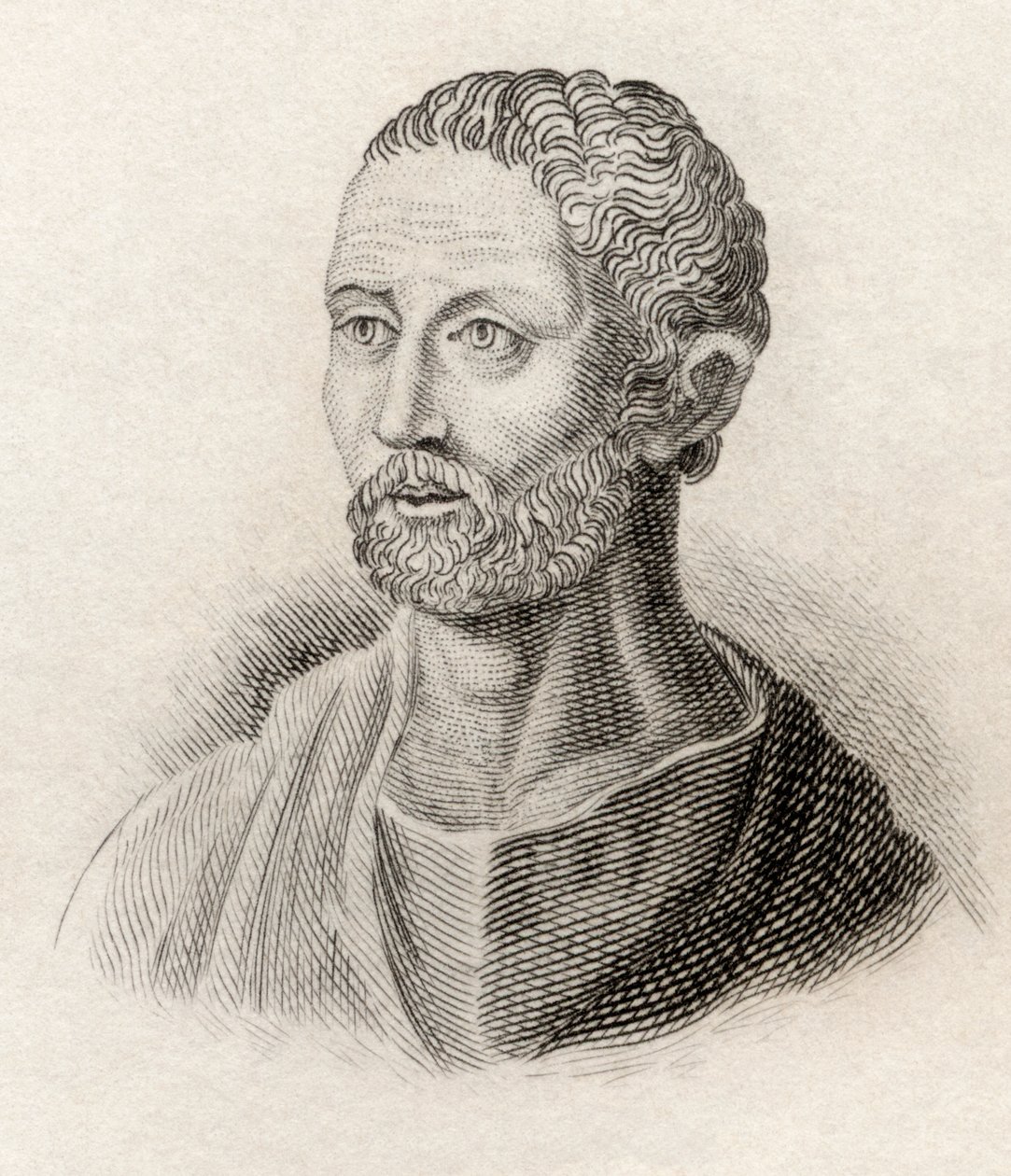 Posidonius de Apameia, de &39;Crabbes Historical Dictionary&39;, publicado em 1825 de English School
