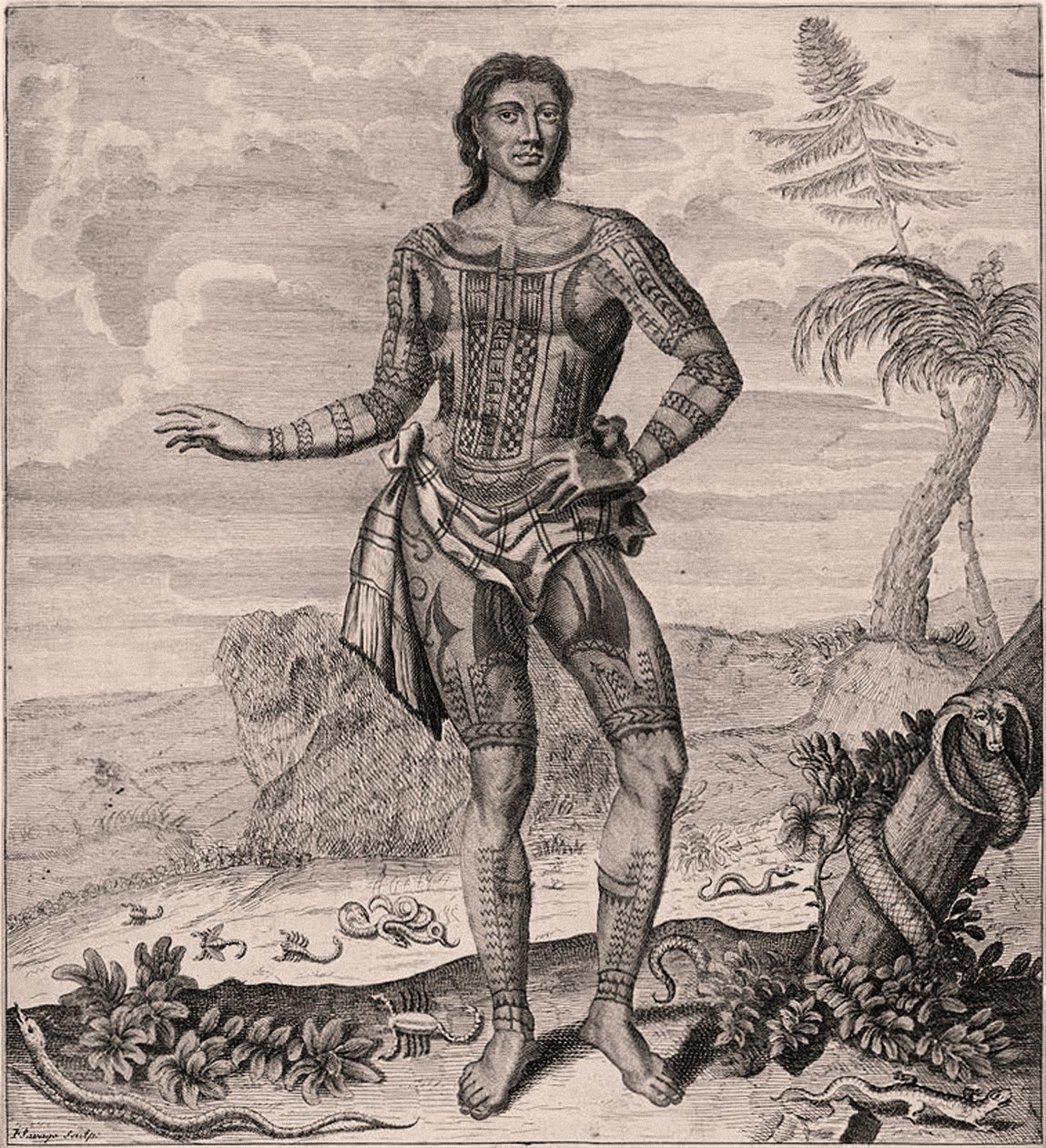 Príncipe Giolo das Filipinas, 1691 de English School