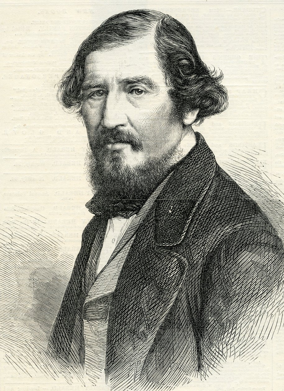 Professor Aytoun (1813-65) de The Illustrated London News, 19 de agosto de 1865 (gravura de English School