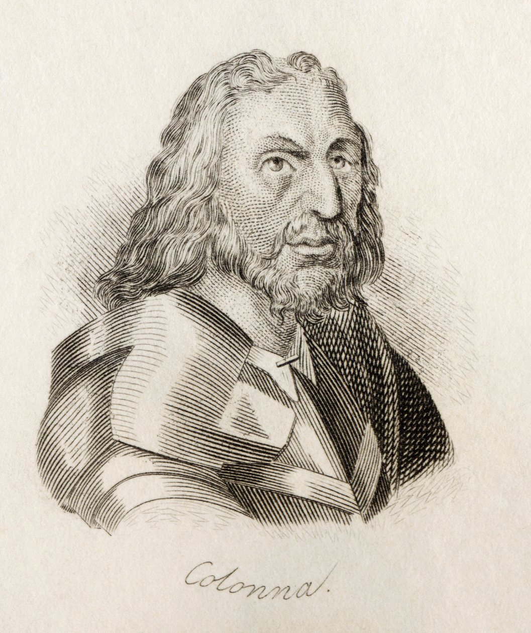 Prospero Colonna, do &39;Crabb&39;s Historical Dictionary&39;, publicado em 1825 de English School