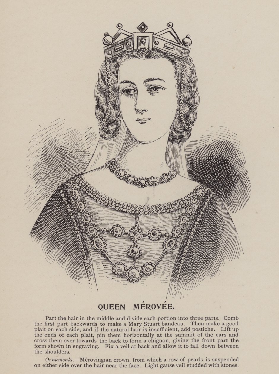 Rainha Merovee (gravura) de English School