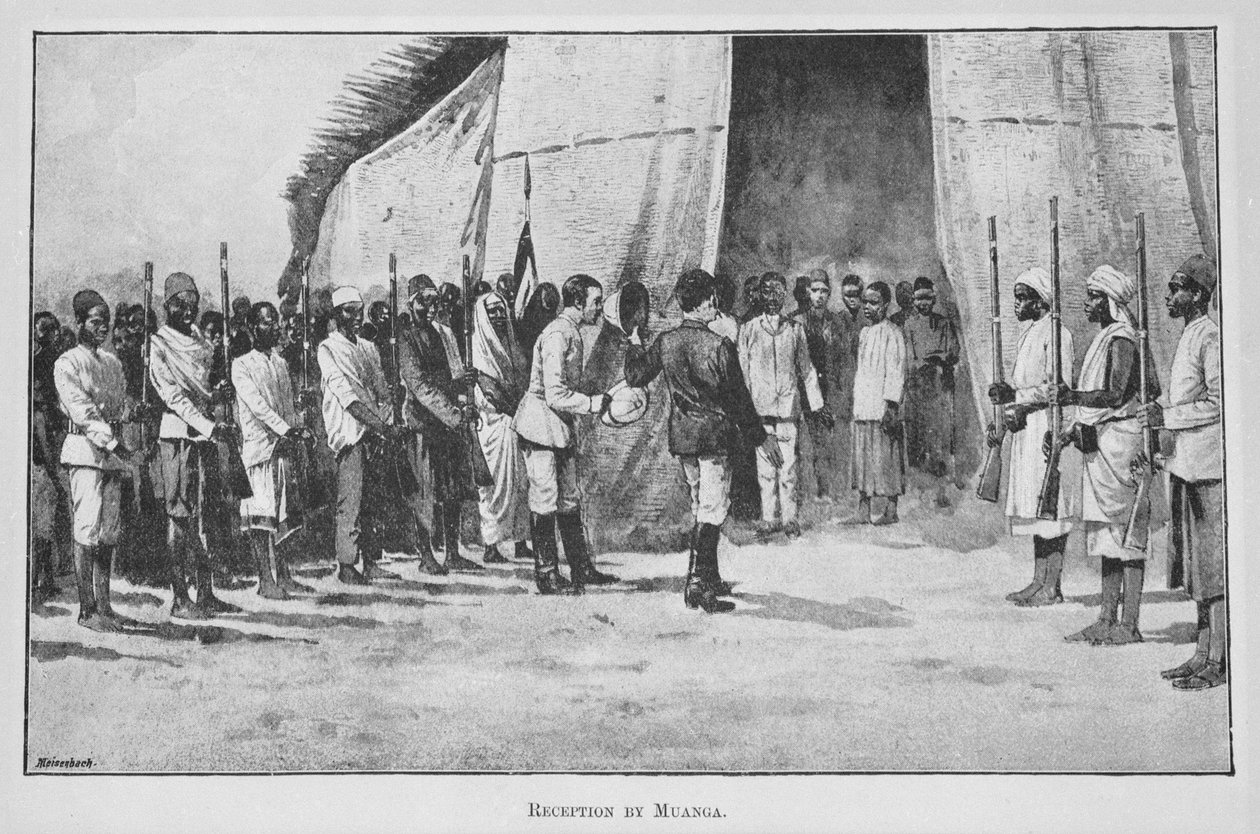 Recepção de Muanga, de &39;New Light on Dark Africa&39;, de Karl Peters e Henry William Dulcken de English School