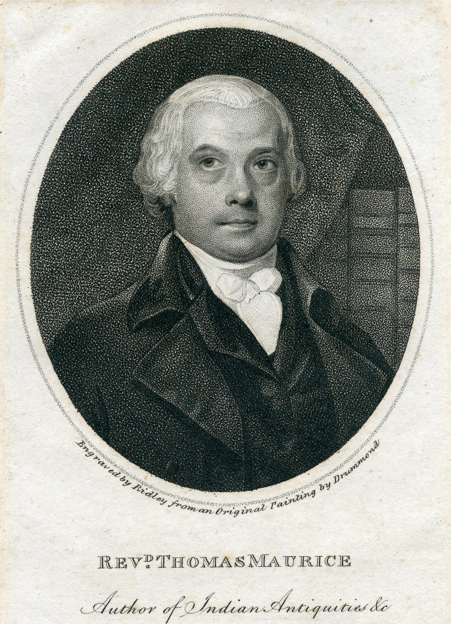 Reverendo Thomas Maurice (1754-1824) (gravura) de English School