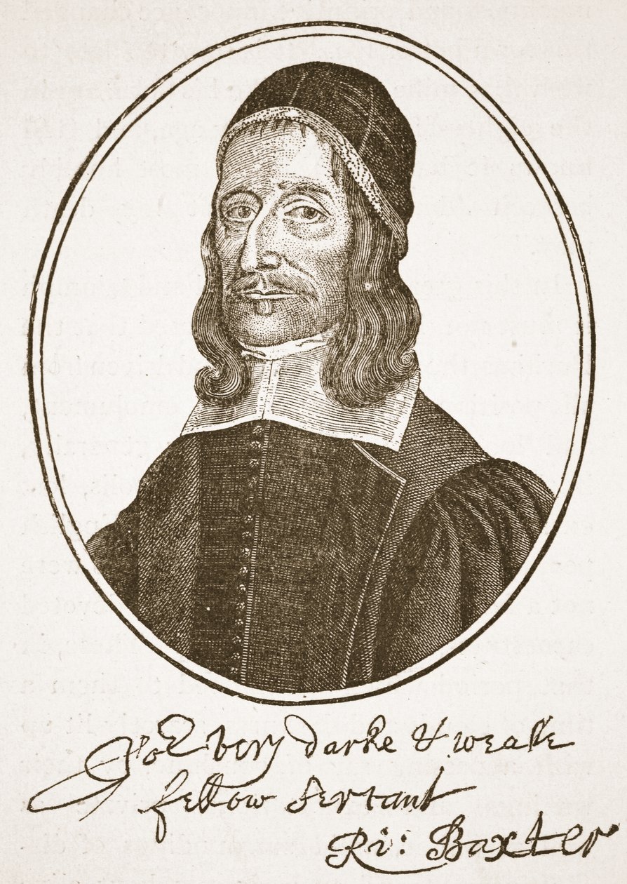 Richard Baxter, ilustração da Igreja da Inglaterra: uma história para o povo por HDM Spence-Jones, pub. c.1910 (foto sépia) de English School