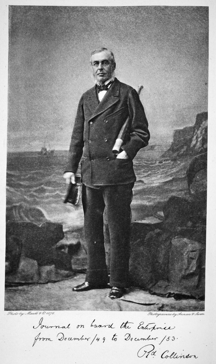Richard Collinson - líder de expedição na HMS Enterprise, 1876 (fotogravura) de English School