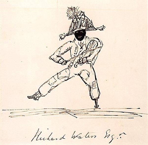 Richard Waters Esq., c.1815 (caneta e tinta sobre papel) de English School