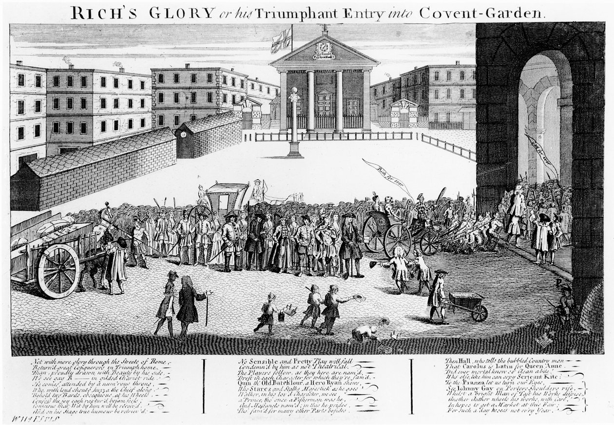 A Glória de Rich ou sua entrada triunfante em Covent-Garden de English School