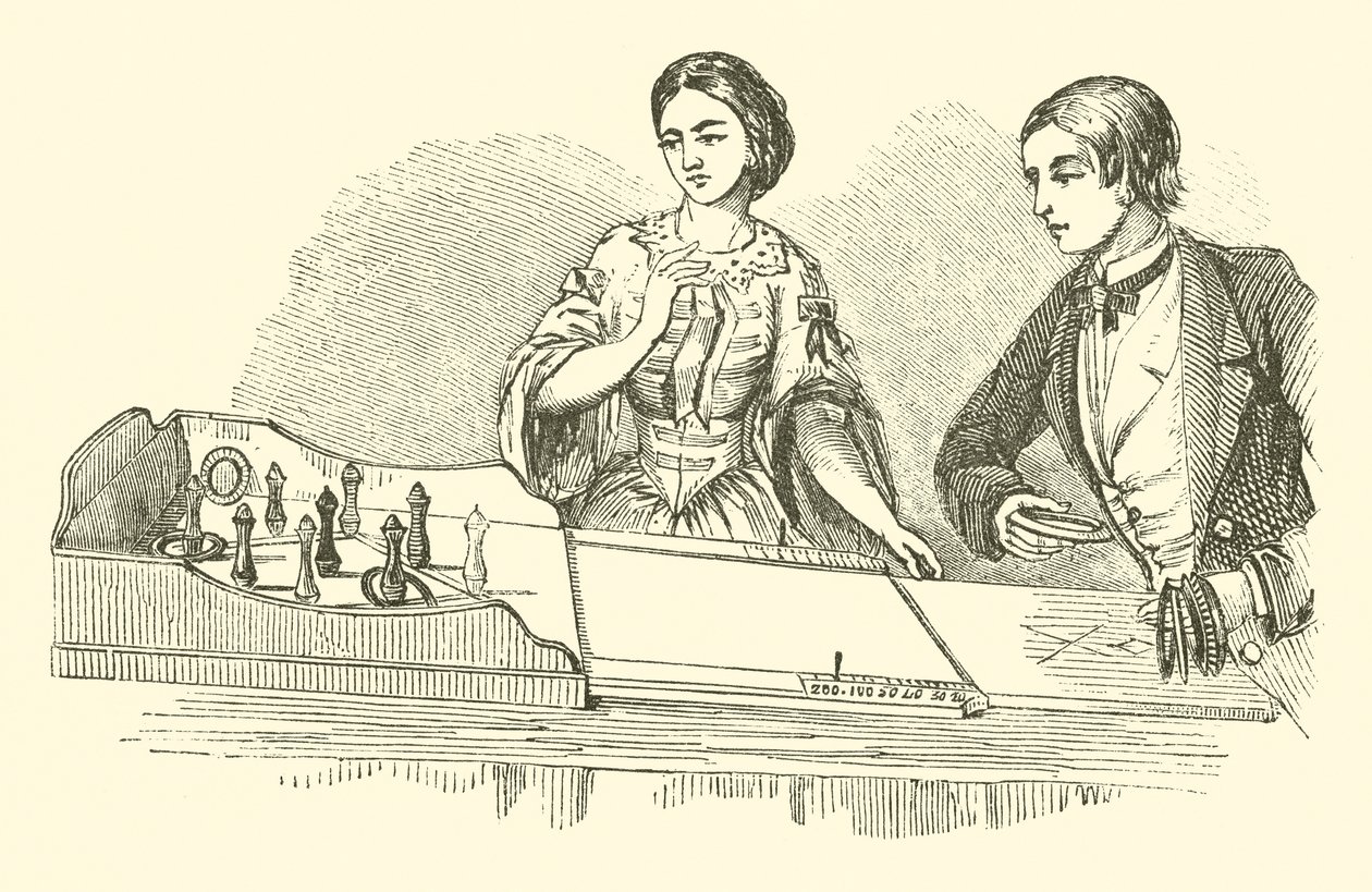 Ringolette, ou Quoits de Salão (gravura) de English School