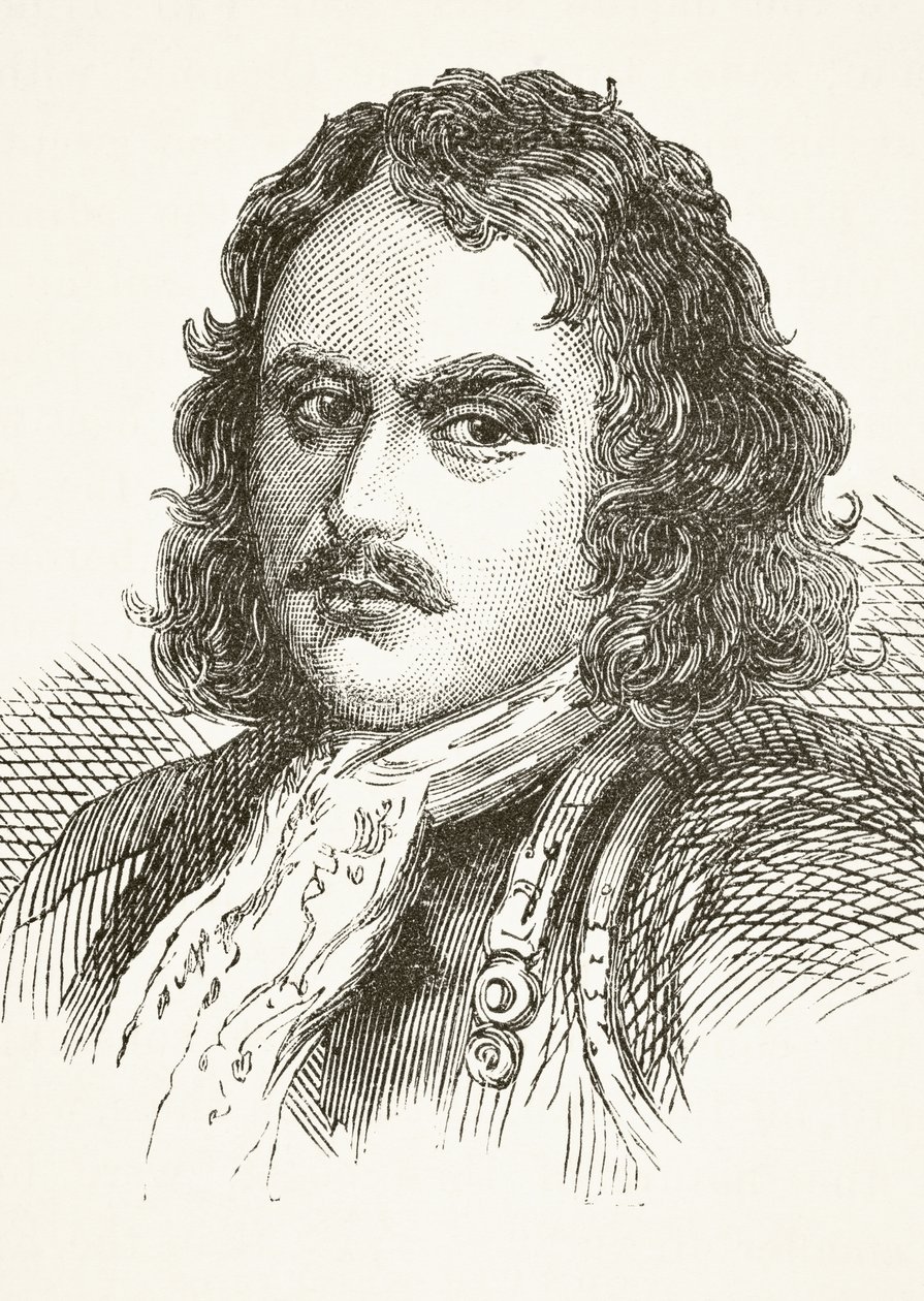 Robert Blake, de "A História Nacional e Nacional da Inglaterra", de William Hickman Smith Aubrey (1858-1916) publicou Londres, c.1890 de English School