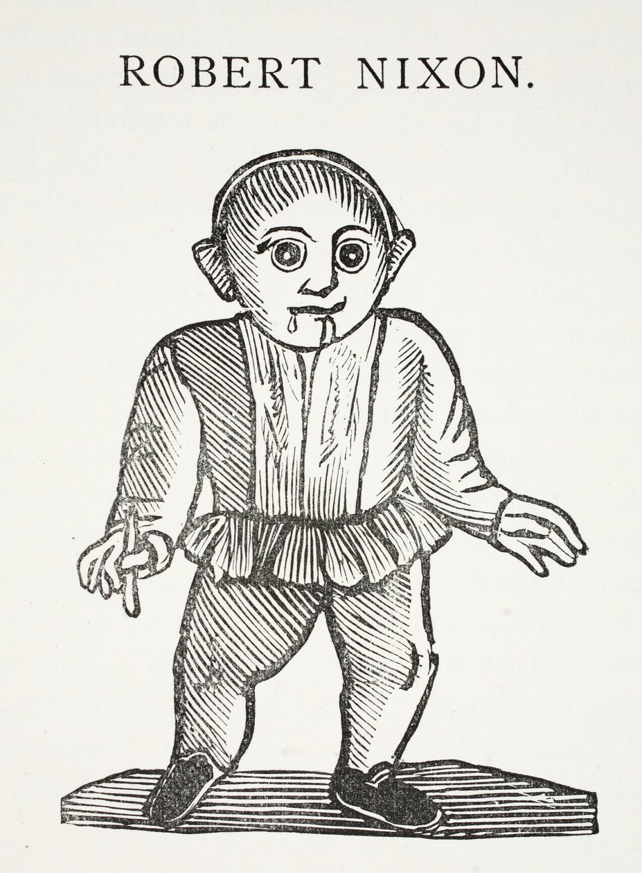 Robert Nixon, ilustração de Chap-livros do século XVIII por John Ashton, pub. 1882 de English School