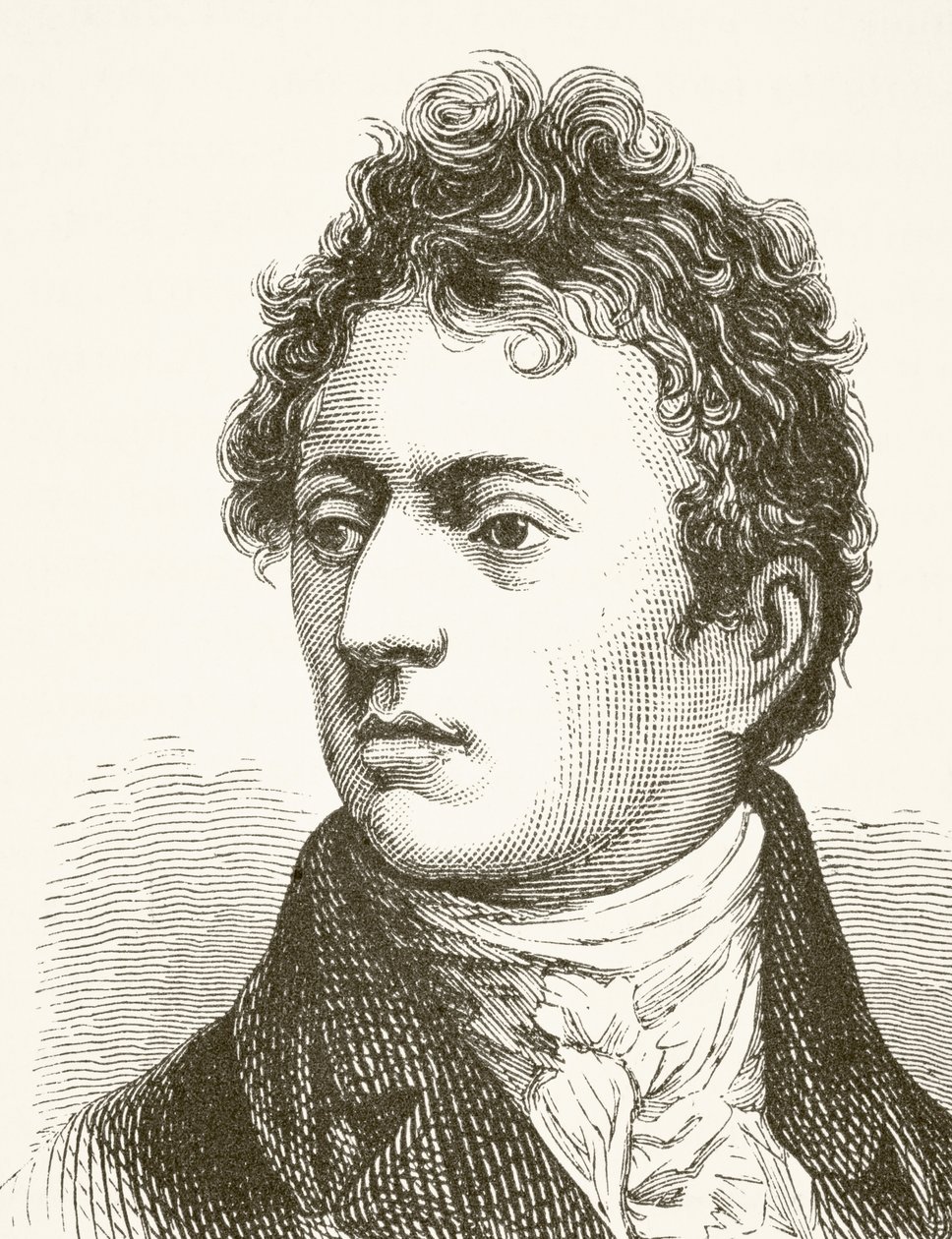 Robert Southey, de "A História Nacional e Nacional da Inglaterra", de William Hickman Smith Aubrey (1858-1916) publicou Londres, c.1890 de English School