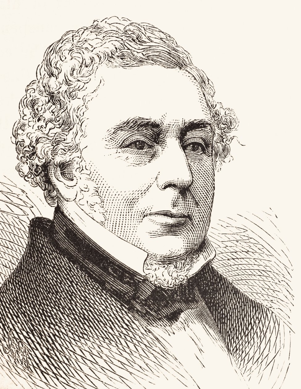 Robert Stephenson, da história nacional e doméstica da Inglaterra por William Hickman Smith Aubrey (1858-1916) publicou Londres, c.1890 de English School