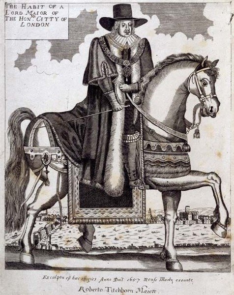 Robert Tichborne (d.1682) como Lord Mayor de Londres de English School