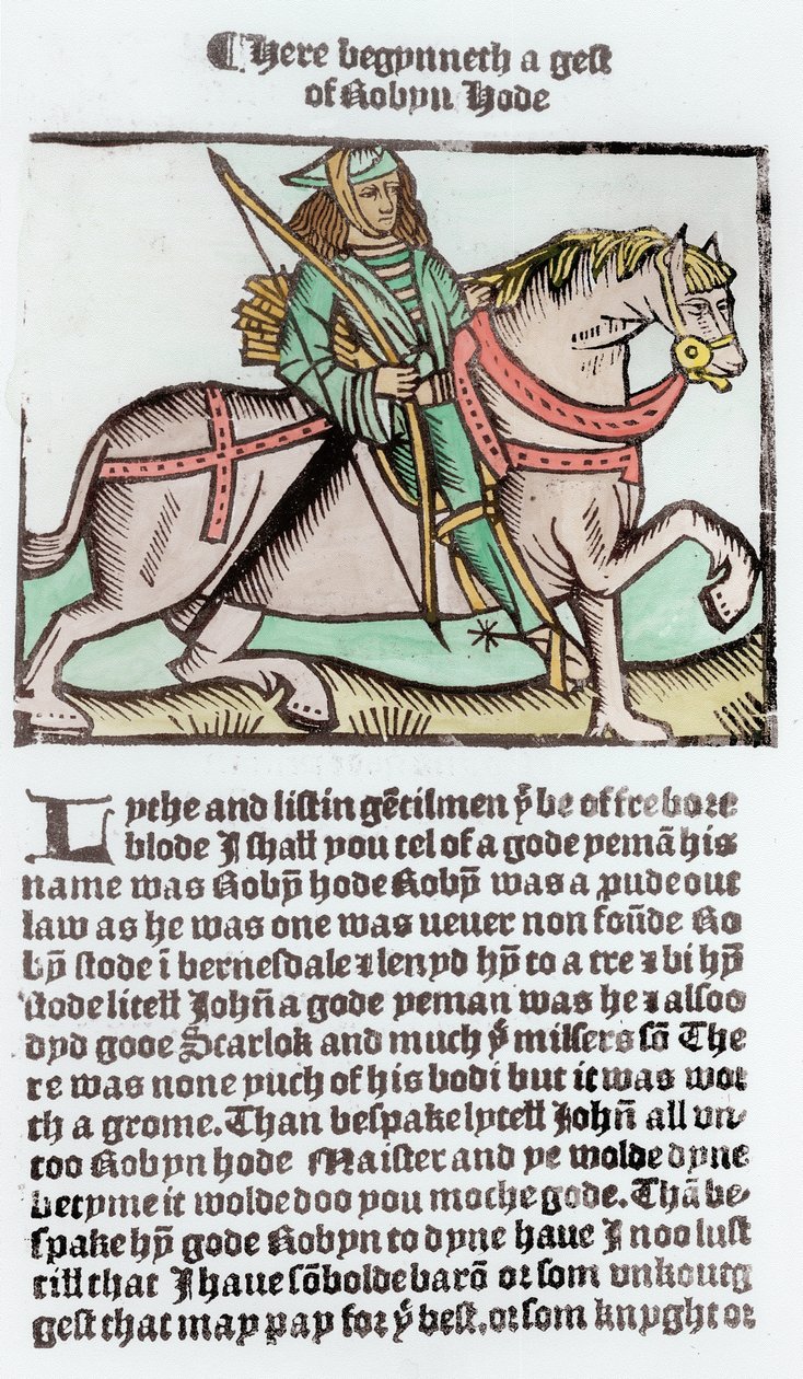 Robin Hood (posterior coloração) de English School