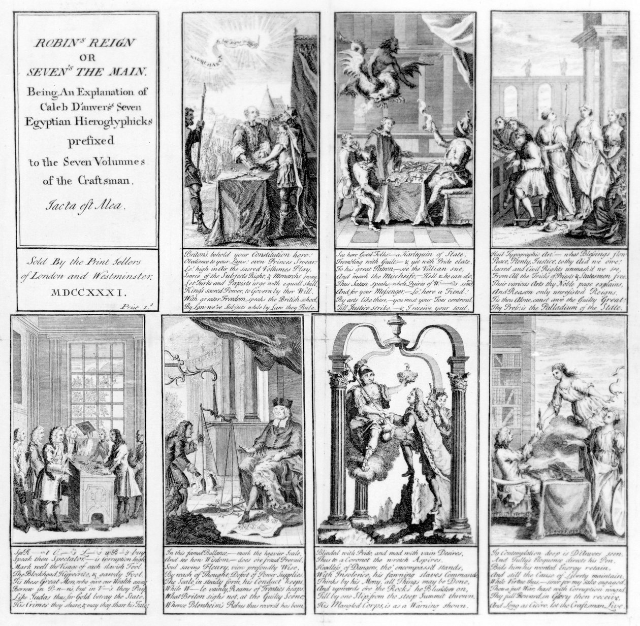 Robins Reign, ou Sevens the Main, 1731 de English School