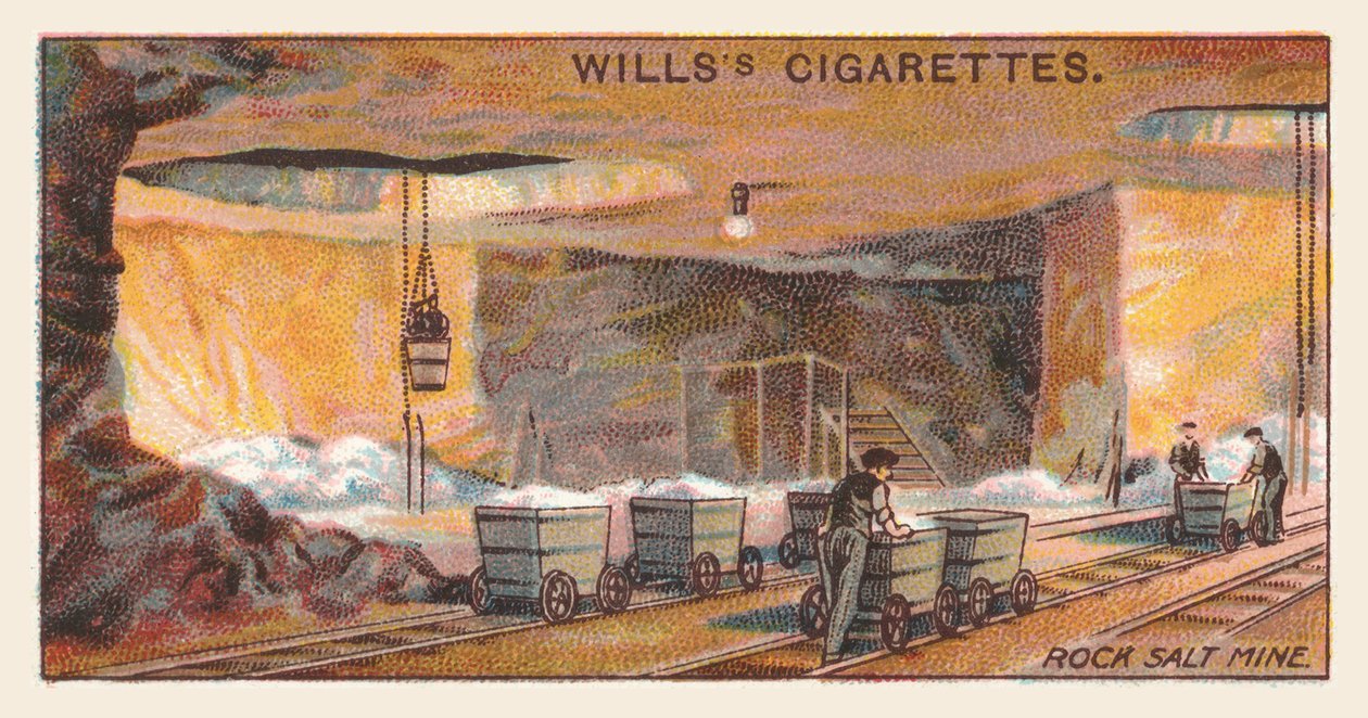 Mina de sal-gema (cromolitho) de English School