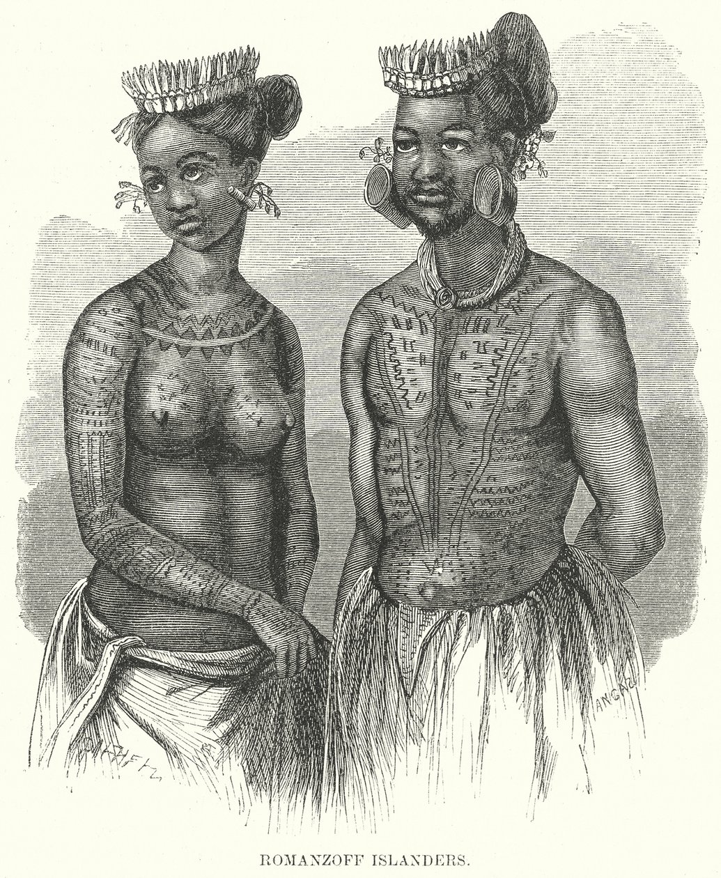Ilhéus de Romanzoff (gravura) de English School