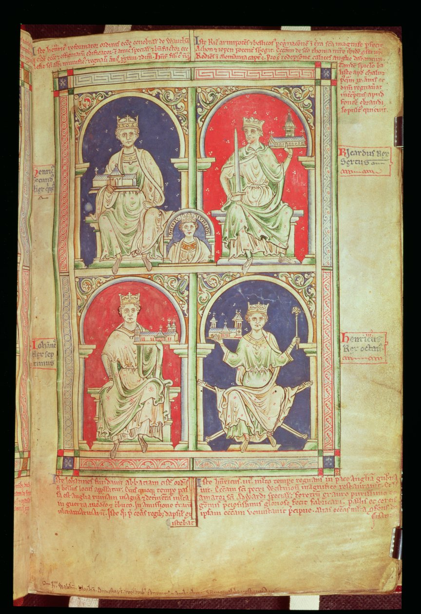 Roy 14 C VII f.9 Quatro Reis da Inglaterra, da 