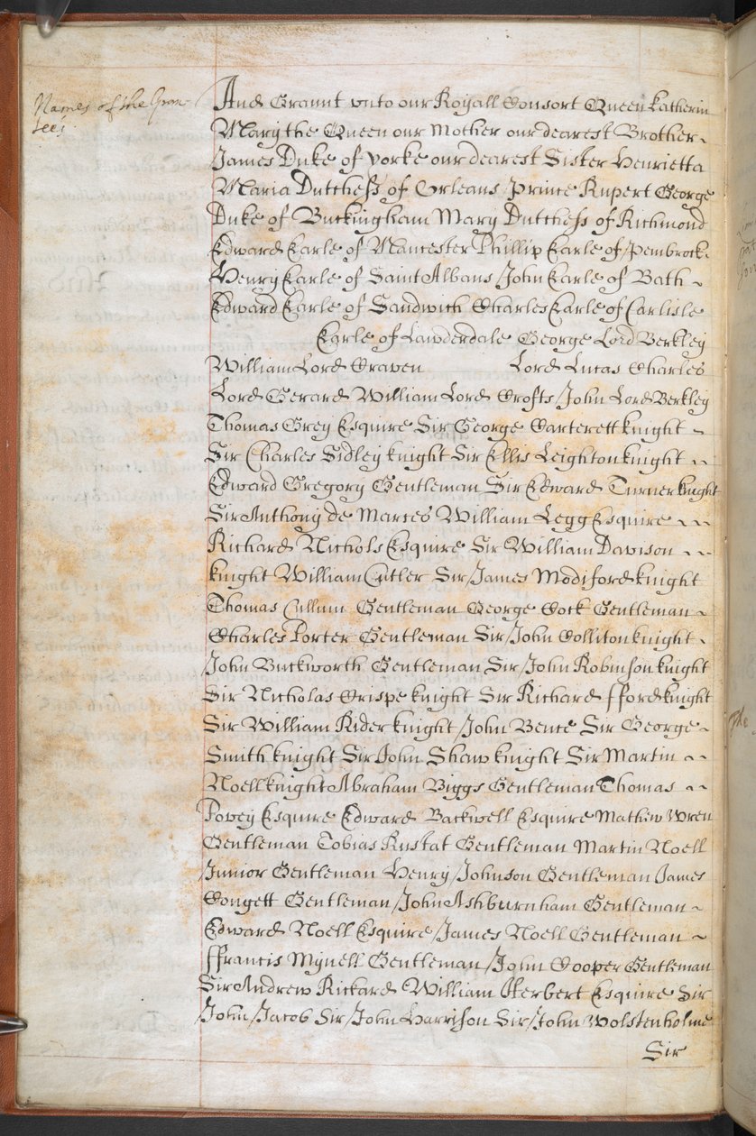 Royal Charter concedido à Royal English Merchant Adventurers Company que opera para a África de English School